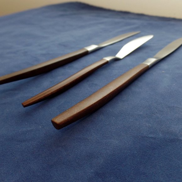 Ecko Eterna Canoe Muffin Set Of two Knives One Spreader - Picture 3 of 7